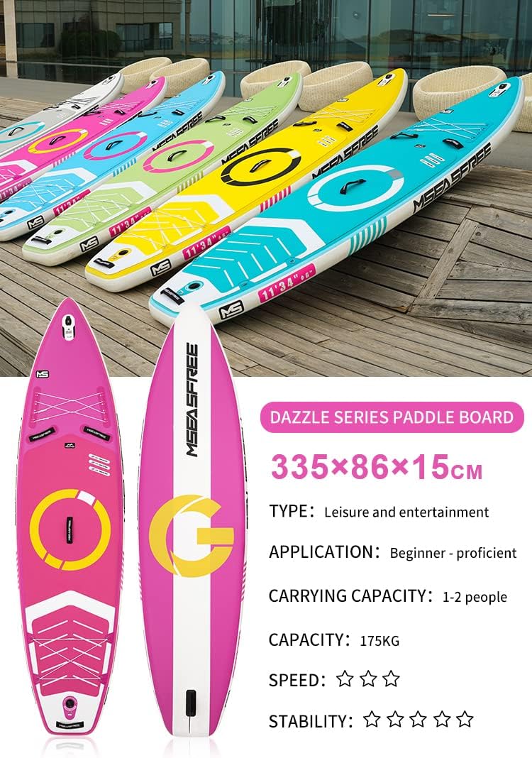 11ft Premium Inflatable Stand Up Paddle Board, red Yoga Board with Durable SUP Accessories&Carry Bag Waterproof Bag, Leash | Wide Stance, Surf Control, Non-Slip Deck, Leash, Paddle and Pump for Youth & Adult (Copy)