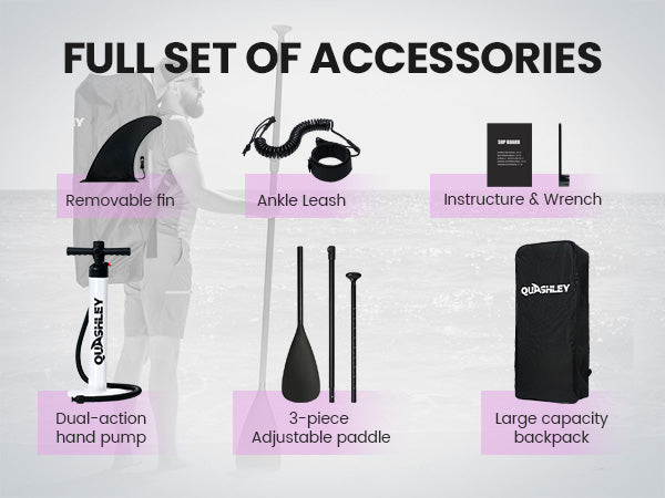 Eco-Friendly Purple SUP Board,stand up paddle board 10.6ft Recyclable inflatable Paddle Board - Zero-Waste Packaging & Ultra-Light Design for Travel & Yoga